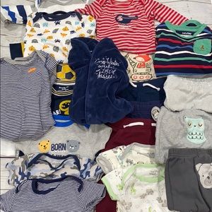 6-9 Month Boy’s Clothing Lot Bodysuit Pants Long
